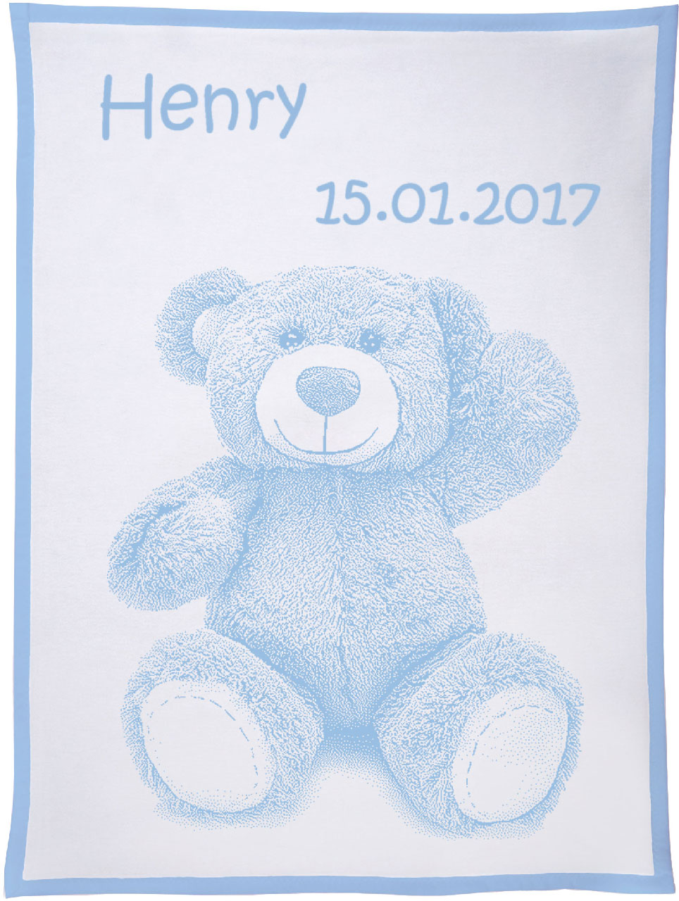 Teddybär mit Decke für Babys Himmelblau Kleinkinder 